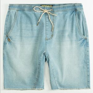 Crash Denim Jogger Shorts